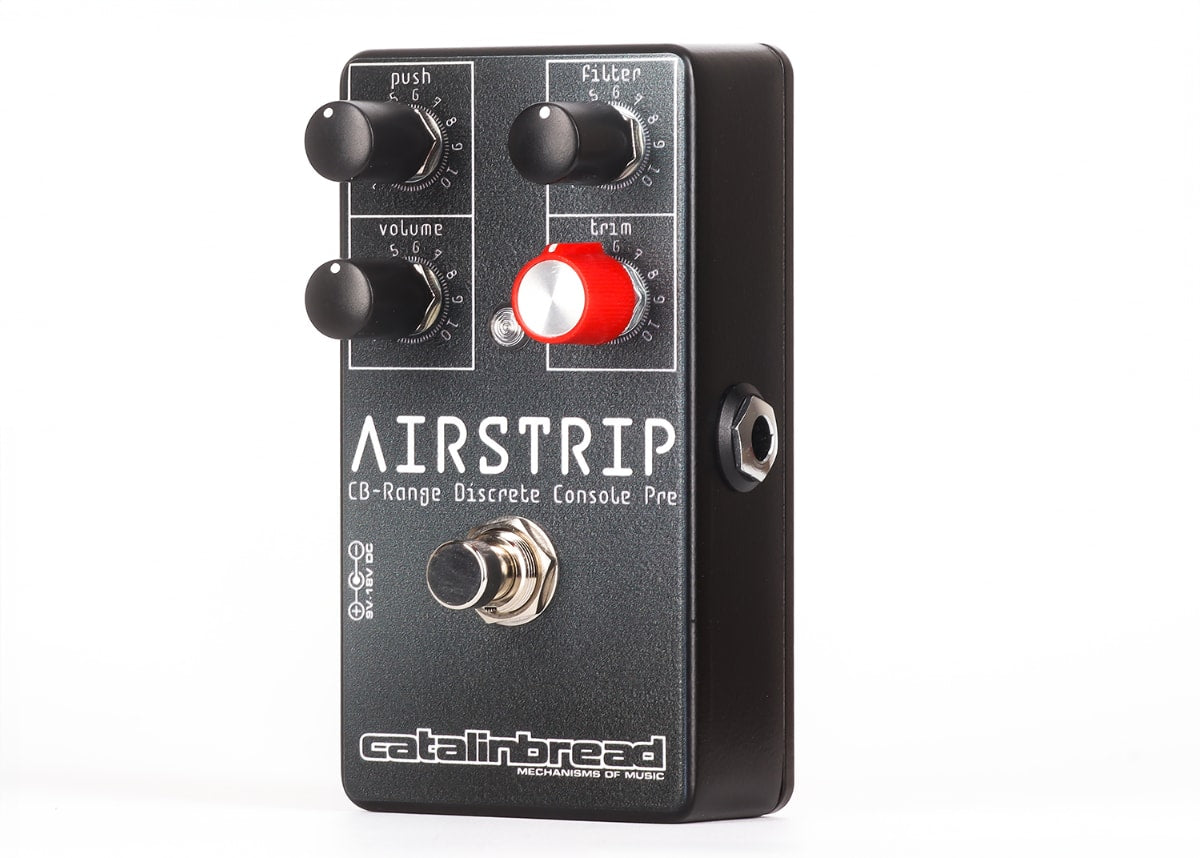 Catalinbread Airstrip console preamp pedal - knobs detail