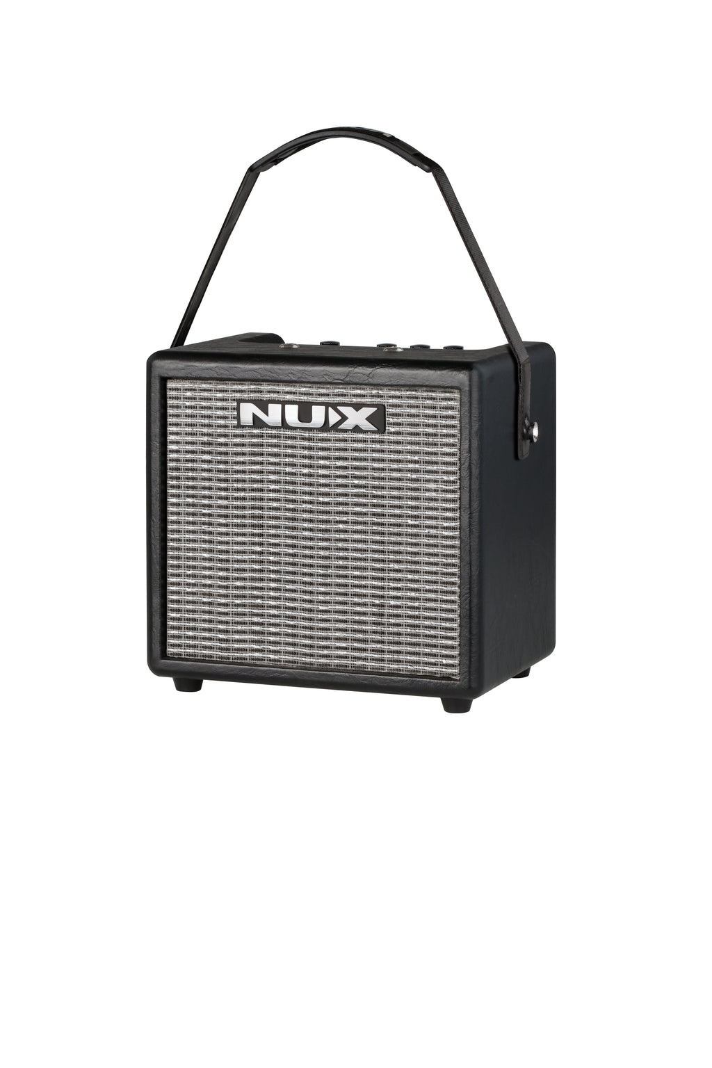NUX Mighty 8 BT portable guitar amp — controls close-up