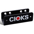 CIOKS GRIP V2 black mounting bracket — angled view with CIOKS logo