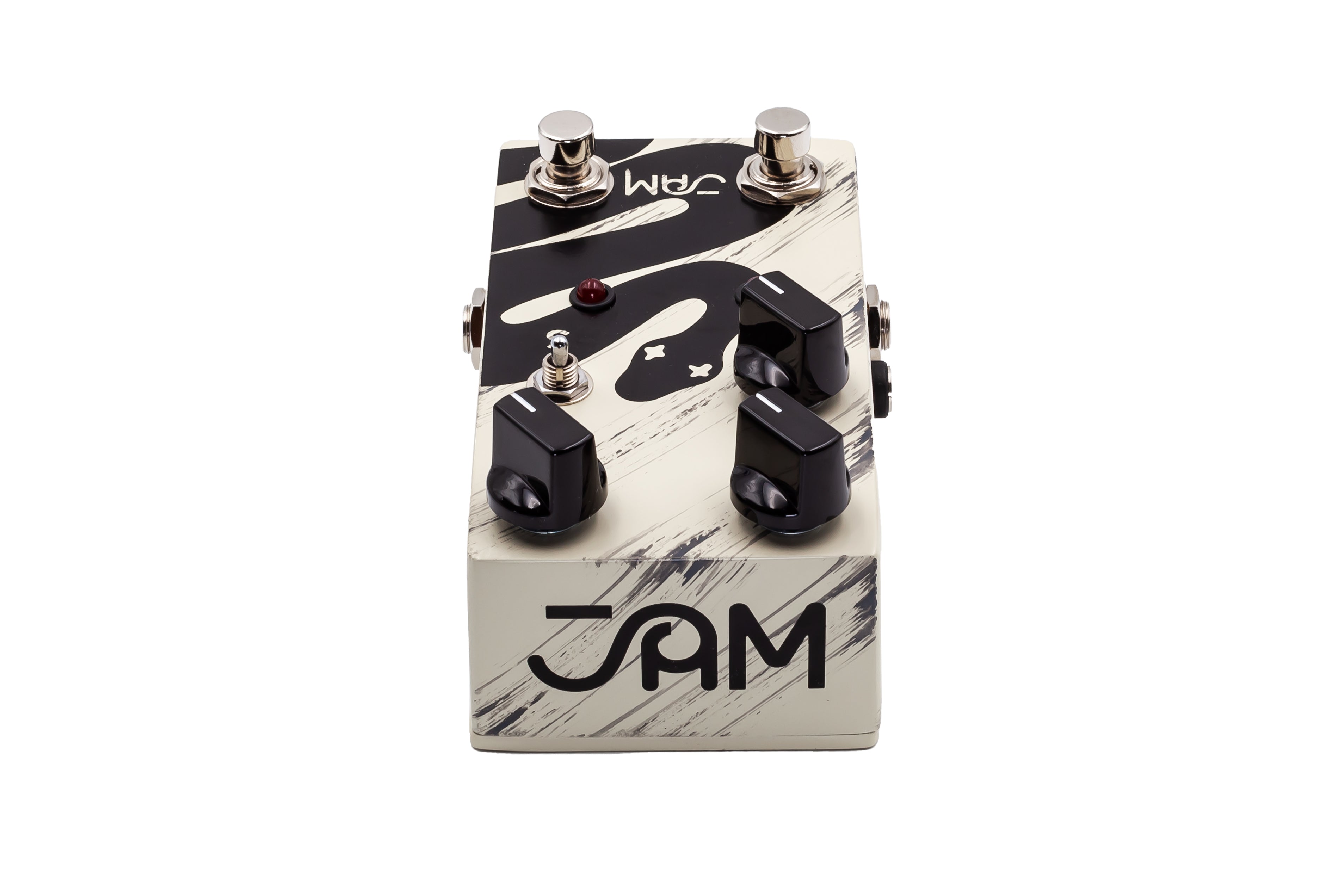 JAM Pedals Rattler mk.2 distortion pedal — snake artwork detail
