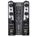 Gamechanger Audio Auto Reverb pedal in black and silver, top view