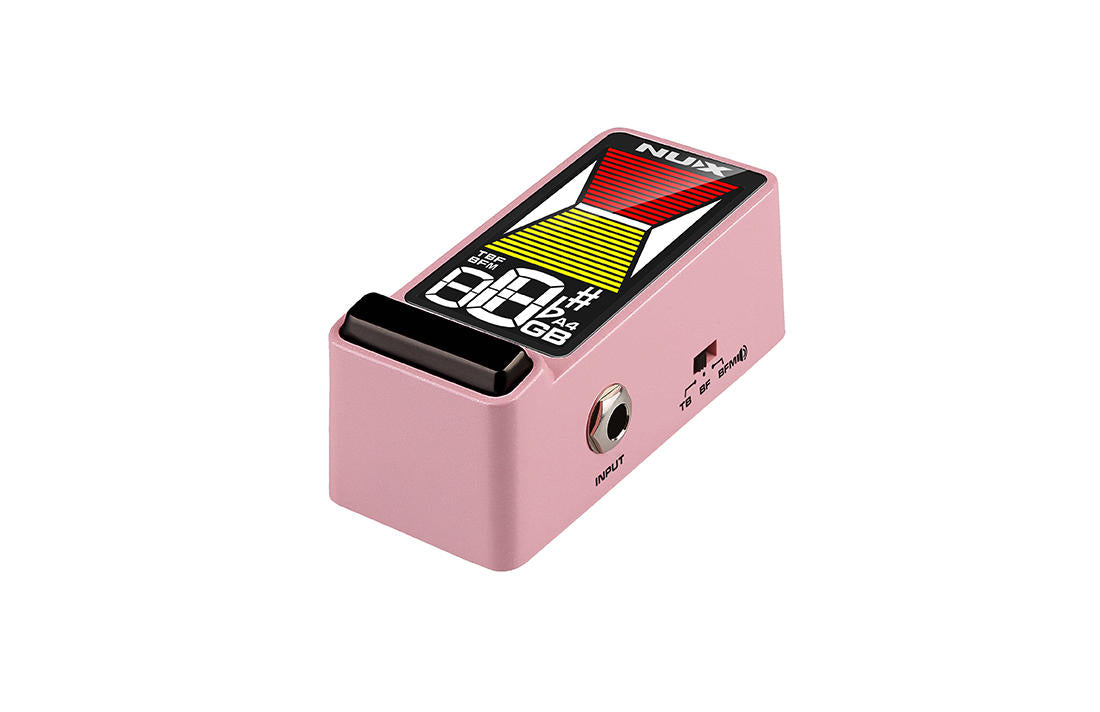 NUX NTU-3 Flow Tune mini guitar tuner — footswitch detail view