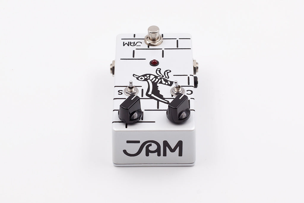 JAM Pedals Seagull Cocked Wah guitar effects pedal — footswitch detail