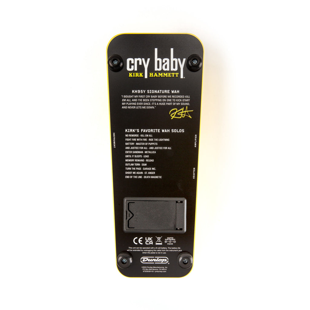 Dunlop KH95Y Kirk Hammett Cry Baby Wah pedal - top tread detail