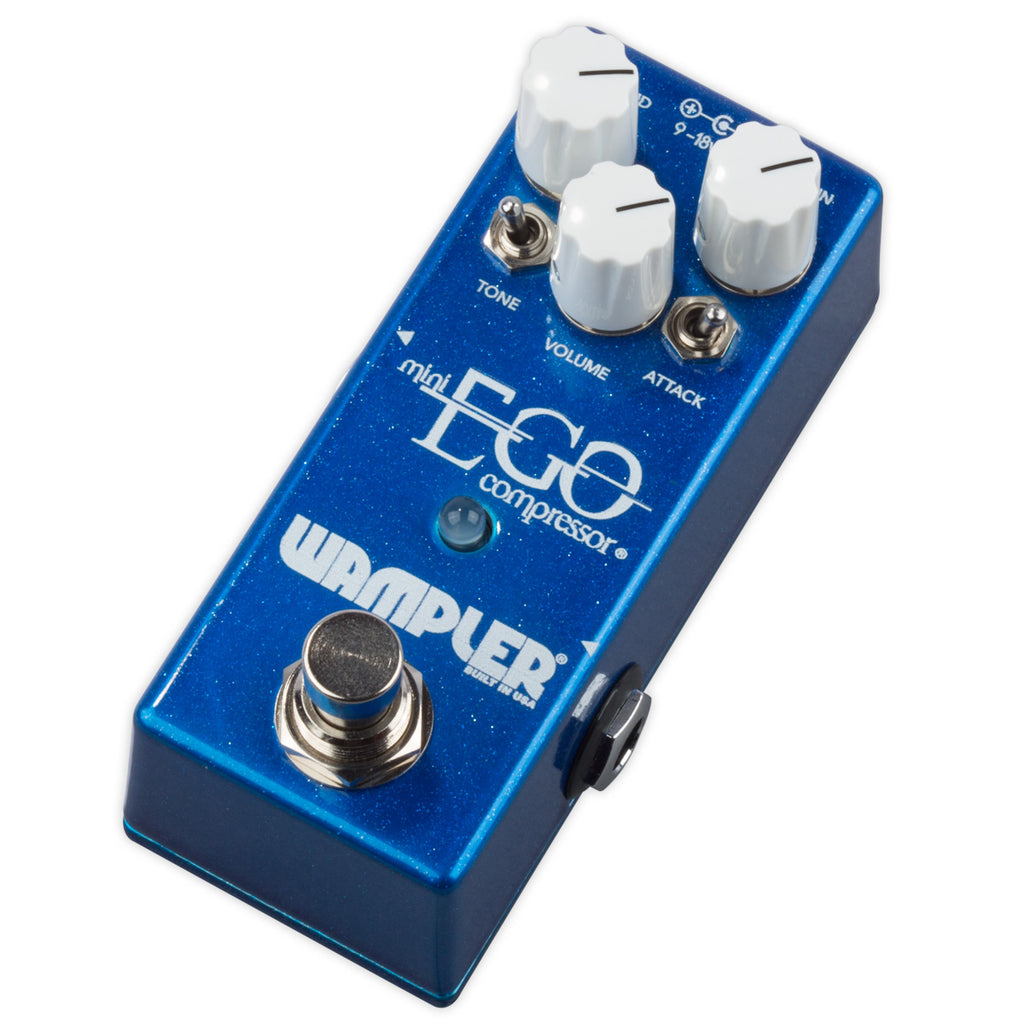 Wampler Mini Ego compressor pedal — top panel layout