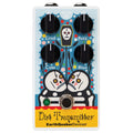 EarthQuaker Dirt Transmitter V2 Rancho fuzz pedal — top view, skull art