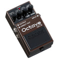 Boss OC-5 Octave pedal — brown enclosure, angled view