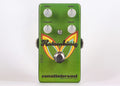 Catalinbread Katzenkonig fuzz distortion pedal — green sparkle enclosure top view