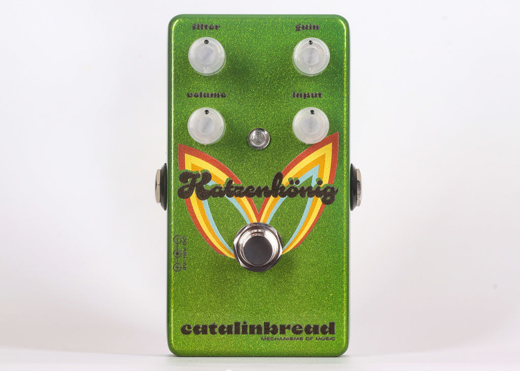 Catalinbread Katzenkonig fuzz distortion pedal — angled front view