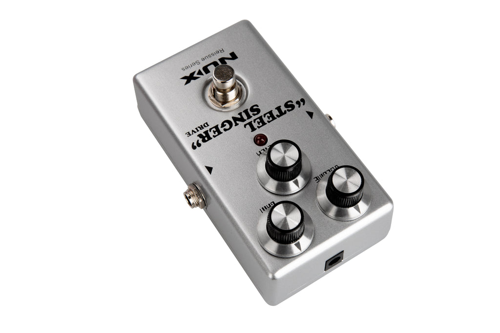 NUX Steel Singer Drive overdrive pedal — rear panel
