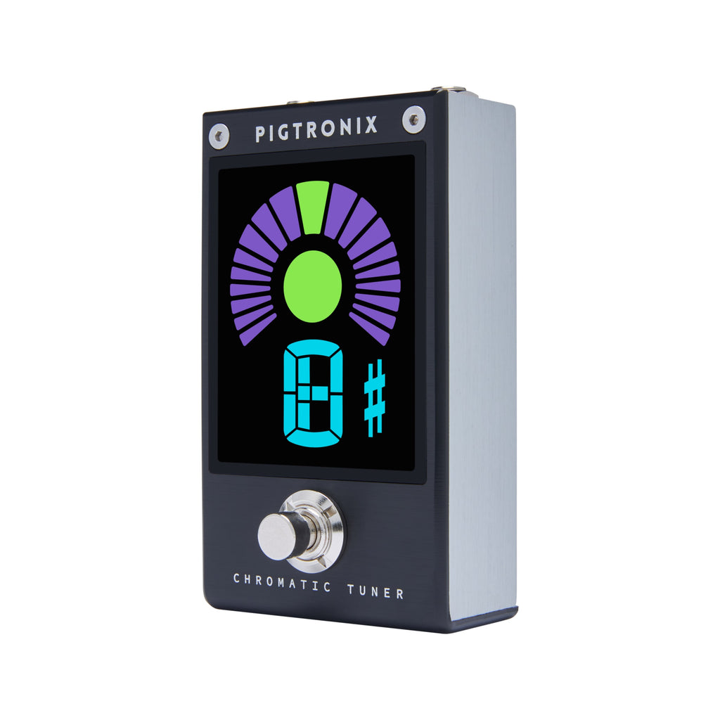 Pigtronix 2NR chromatic tuner pedal — 9VDC power input