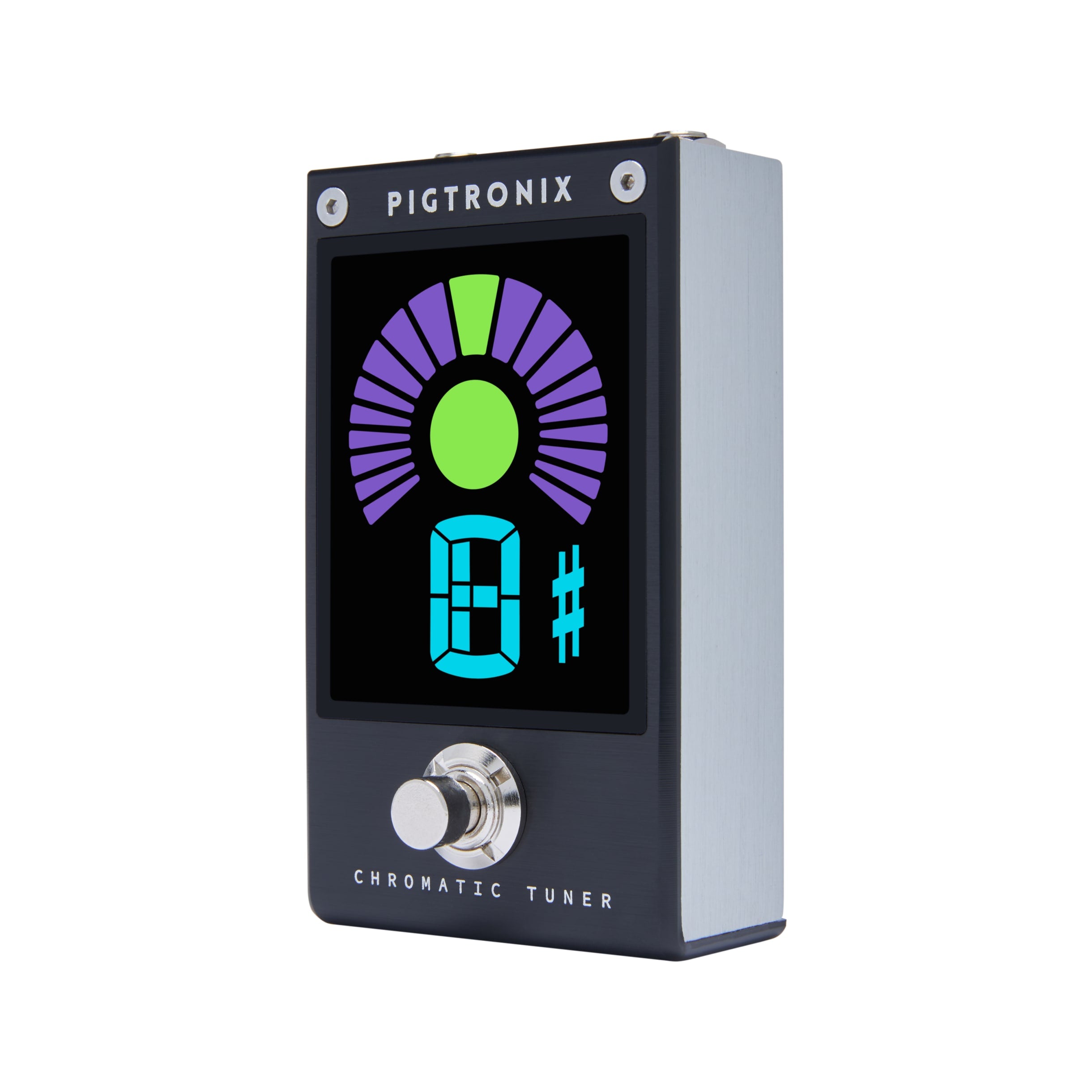 Pigtronix 2NR chromatic tuner pedal — 9VDC power input