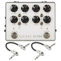Darkglass Vintage Ultra V2 bass preamp pedal — front with patch cables
