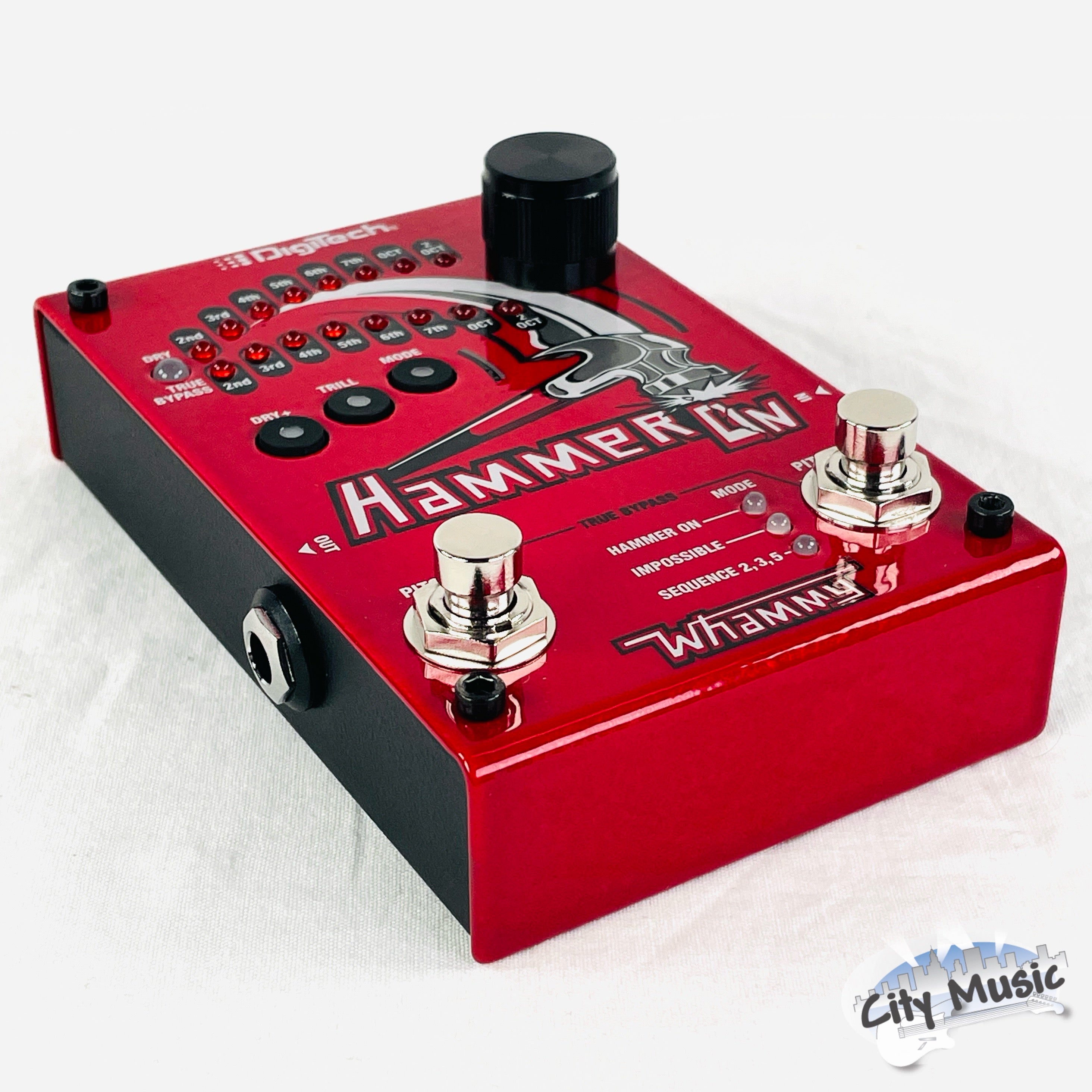 DigiTech HammerOn pitch shifter pedal — footswitch detail
