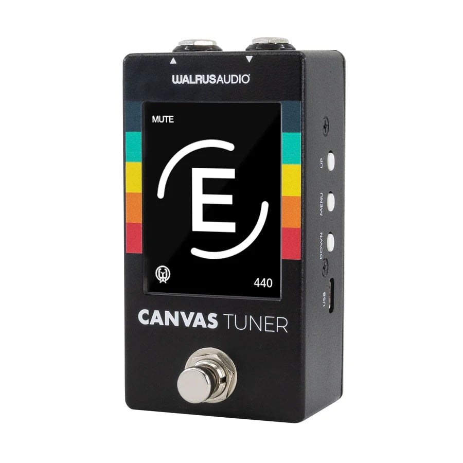 Walrus Audio Canvas Tuner — custom color theme screen