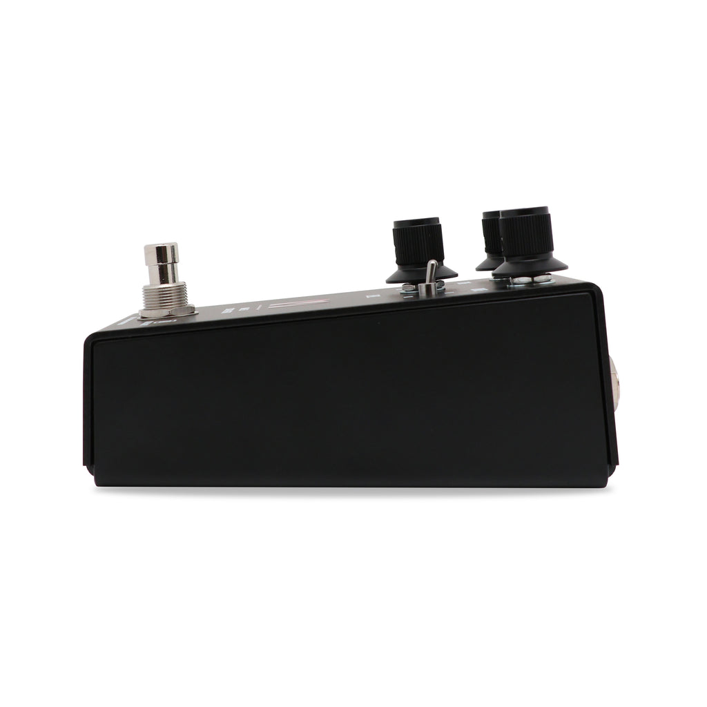 Keeley Mk3 Driver overdrive pedal — black enclosure, angled product shot