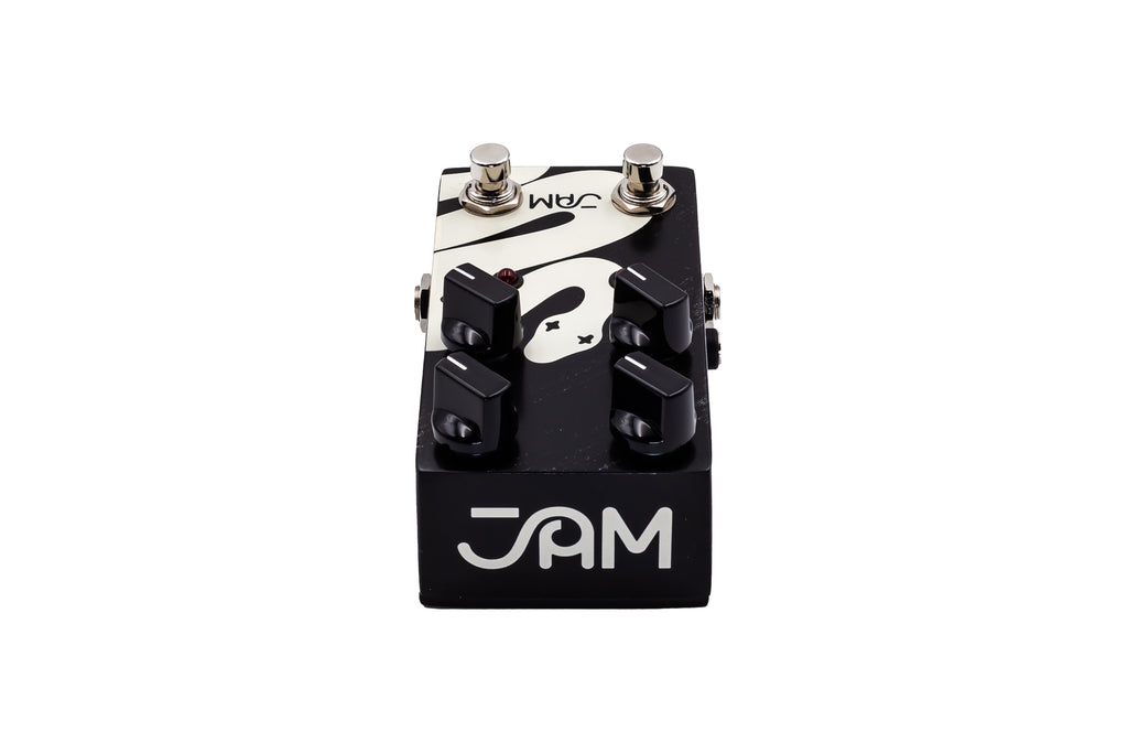 JAM Pedals Rattler Bass mk.2 distortion pedal - angled view