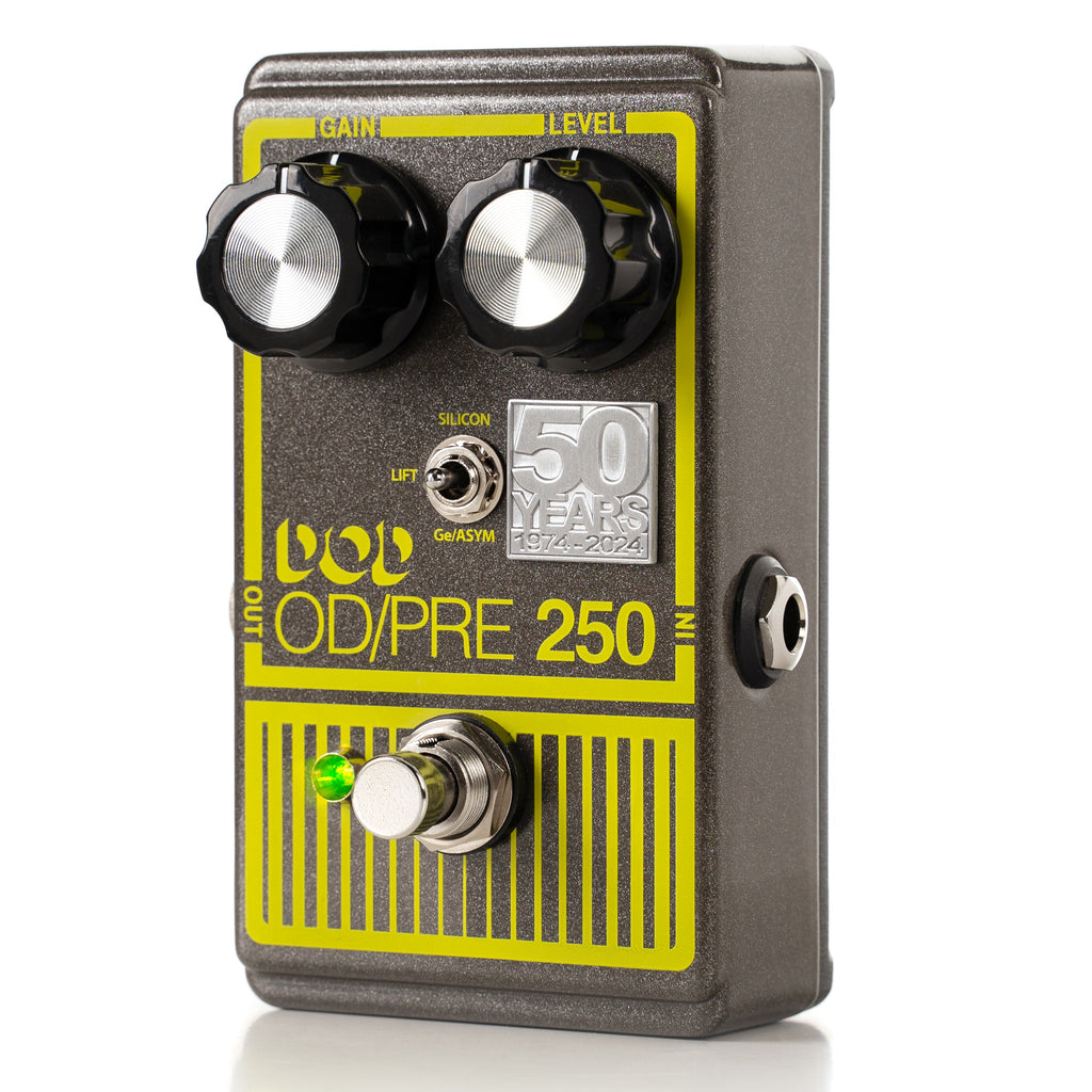 DOD Overdrive Preamp 250 50th Anniversary - grey, detail view