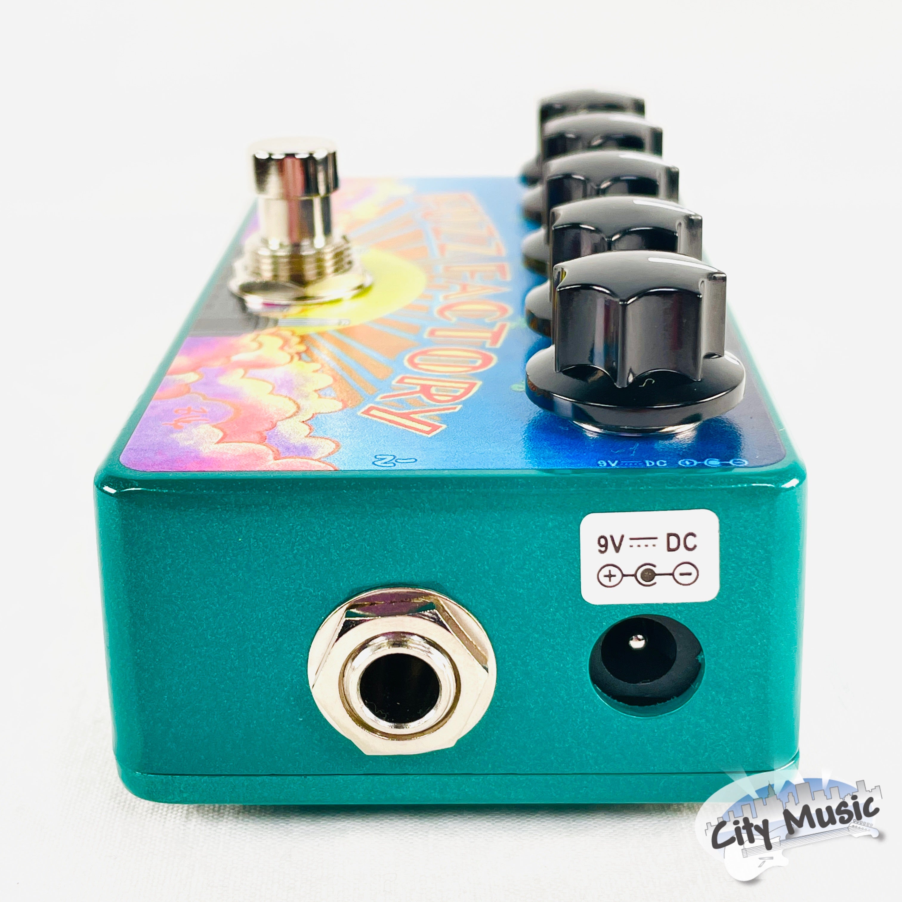Used ZVEX Vexter Fuzz Factory Guitar Pedal — input/output jacks