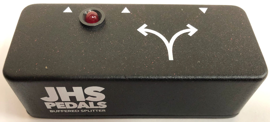 JHS Buffered Splitter pedal — angled view
