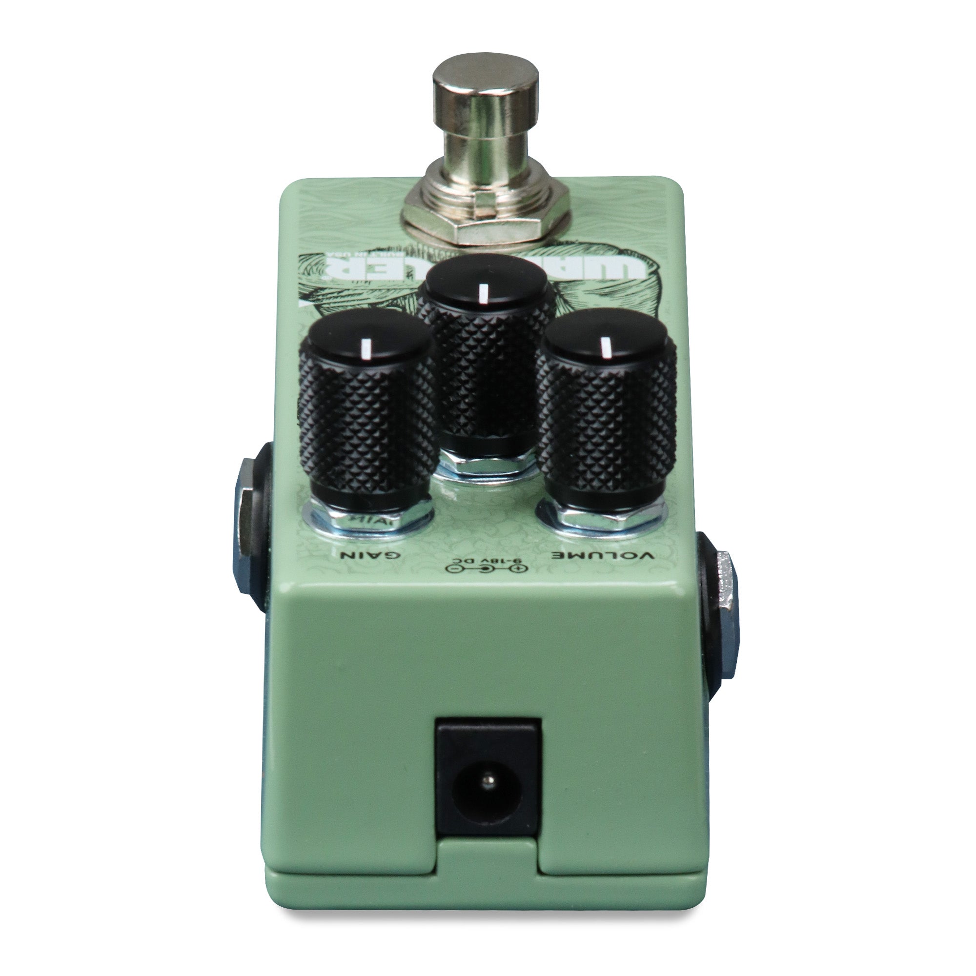 Wampler Moxie overdrive pedal — footswitch and rear jacks