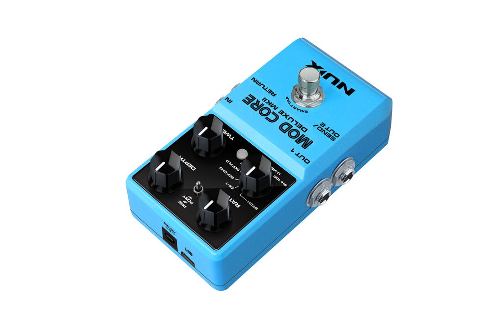 NUX Mod Core Deluxe MKII modulation pedal — send return routing jacks