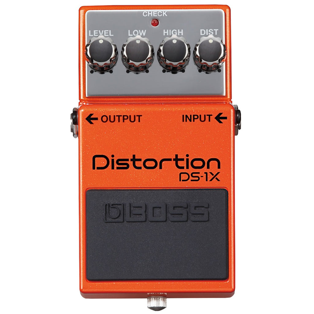 Boss DS-1X Distortion pedal top control panel