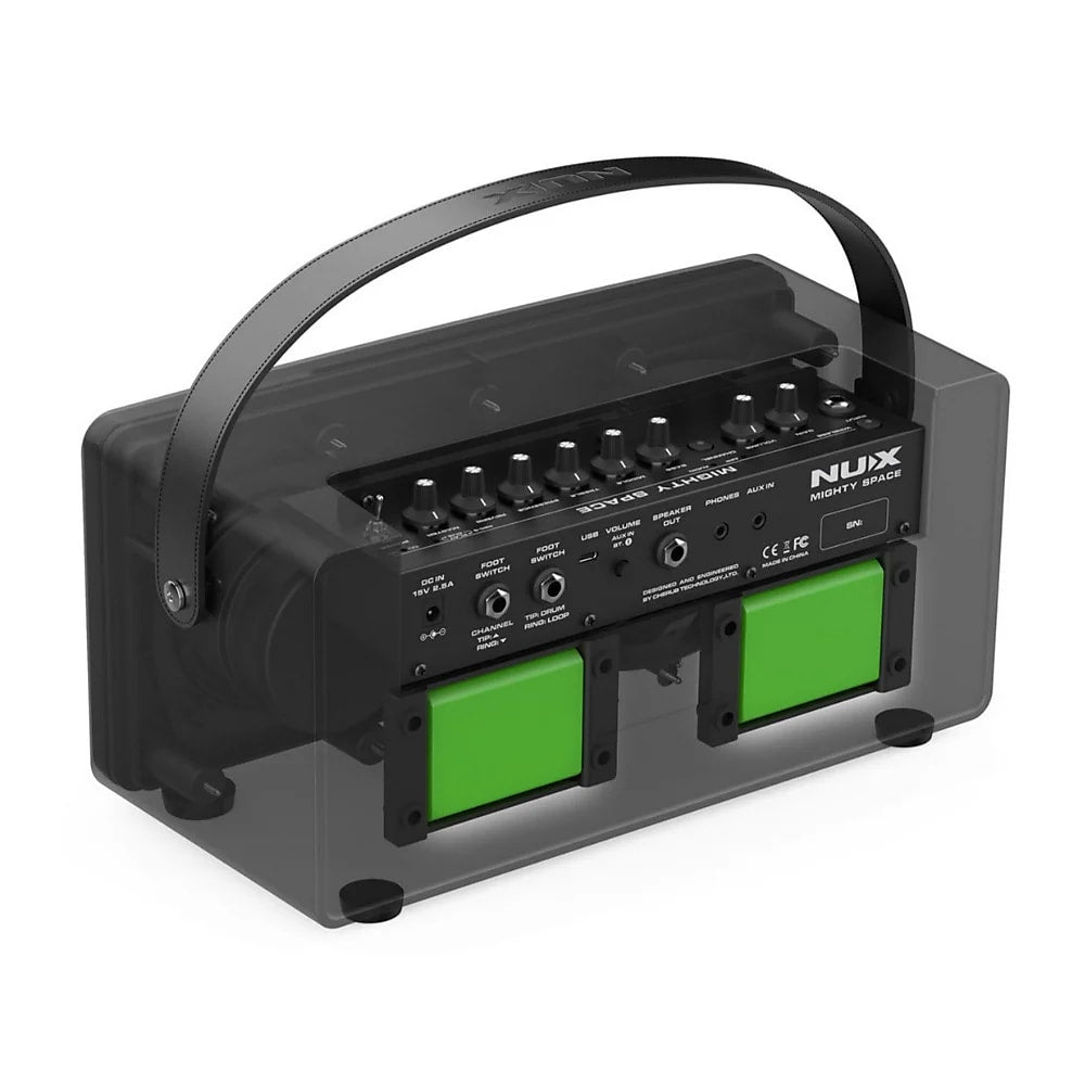 NuX Mighty Space modeling amp, wireless transmitter detail