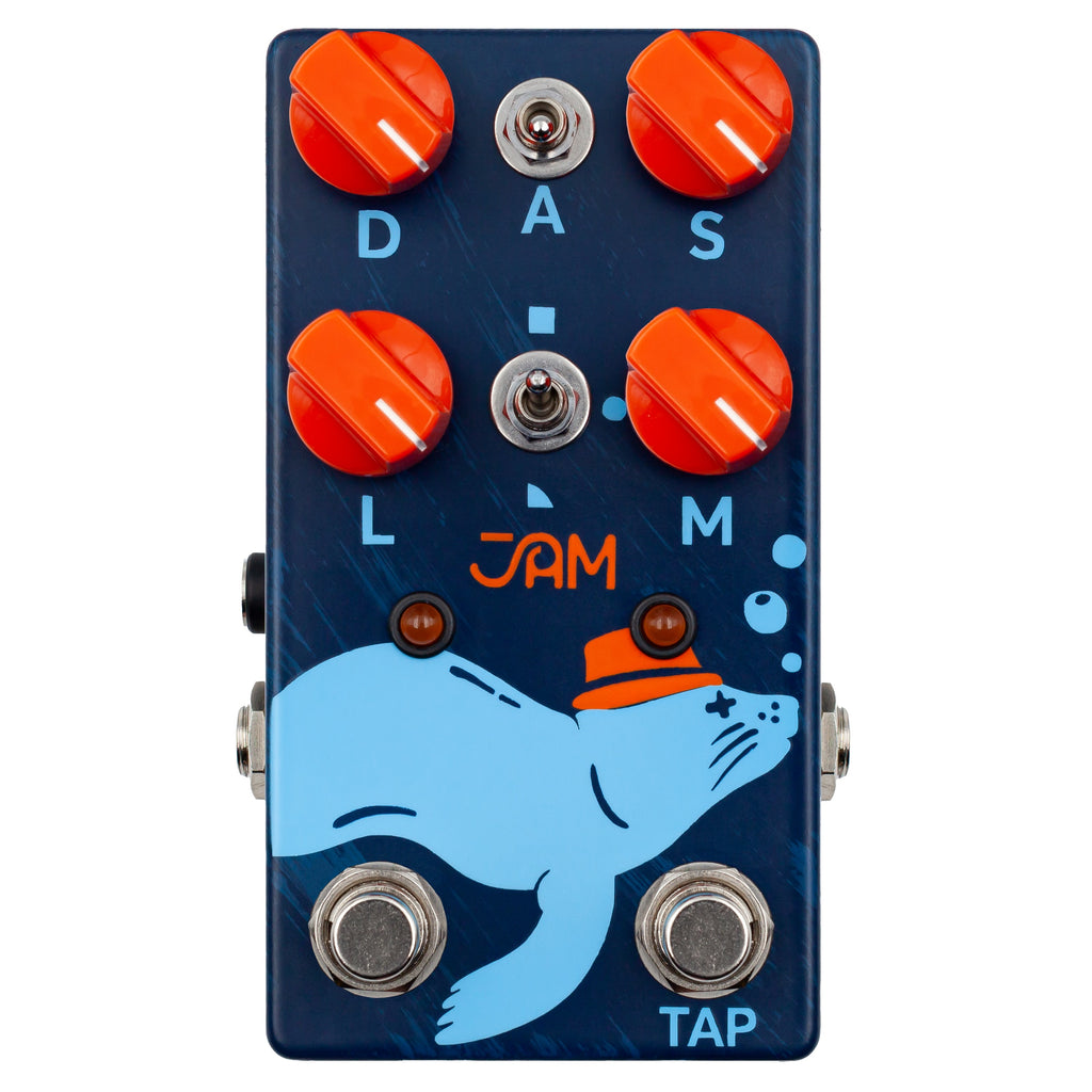 JAM Pedals Harmonious Monk mk.2 tremolo pedal - front top view