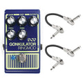 DOD Gonkulator ring modulator pedal — blue enclosure with patch cables