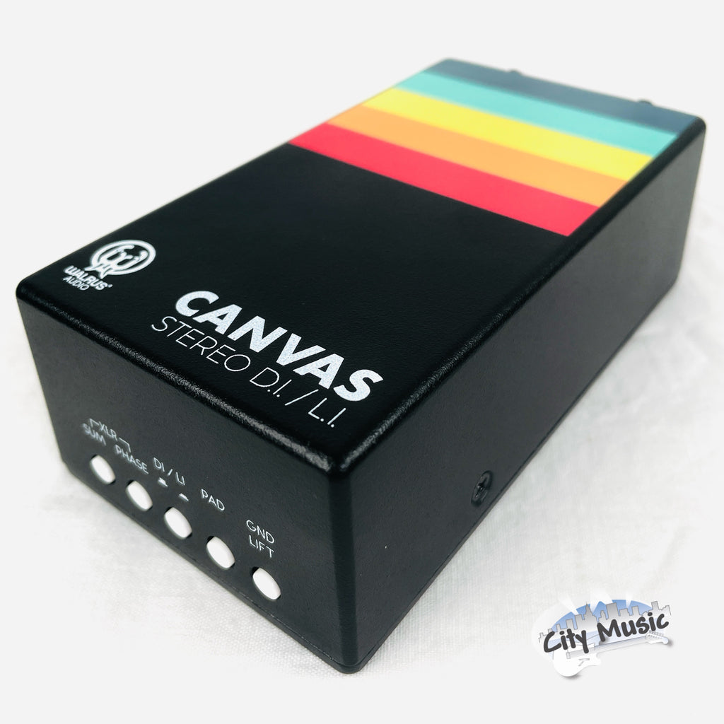 Walrus Audio Canvas Stereo DI Box — side showing switches