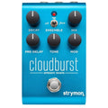 Strymon Cloudburst ambient reverb pedal — top view of blue control panel