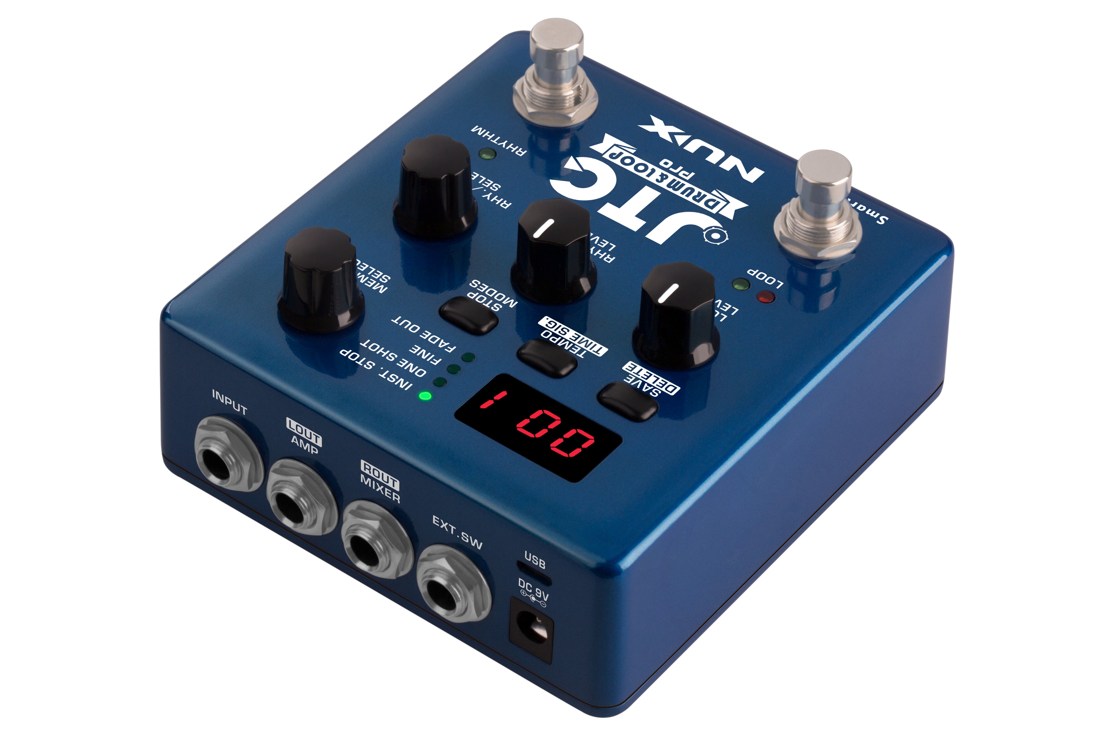 NUX NDL-5 JTC Drum & Loop Pro looper pedal — rear ports
