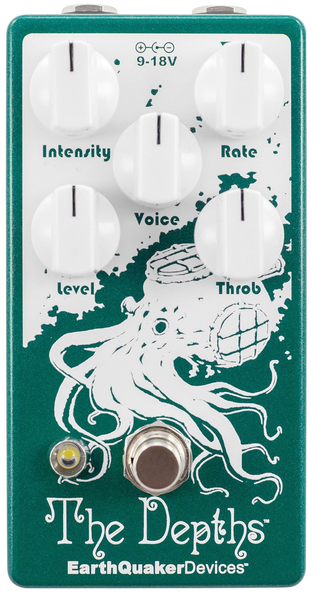 EarthQuaker The Depths optical vibe pedal — front view