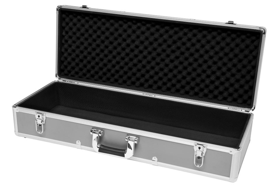 RockBoard Tres 3.3 pedalboard mounted in flight case