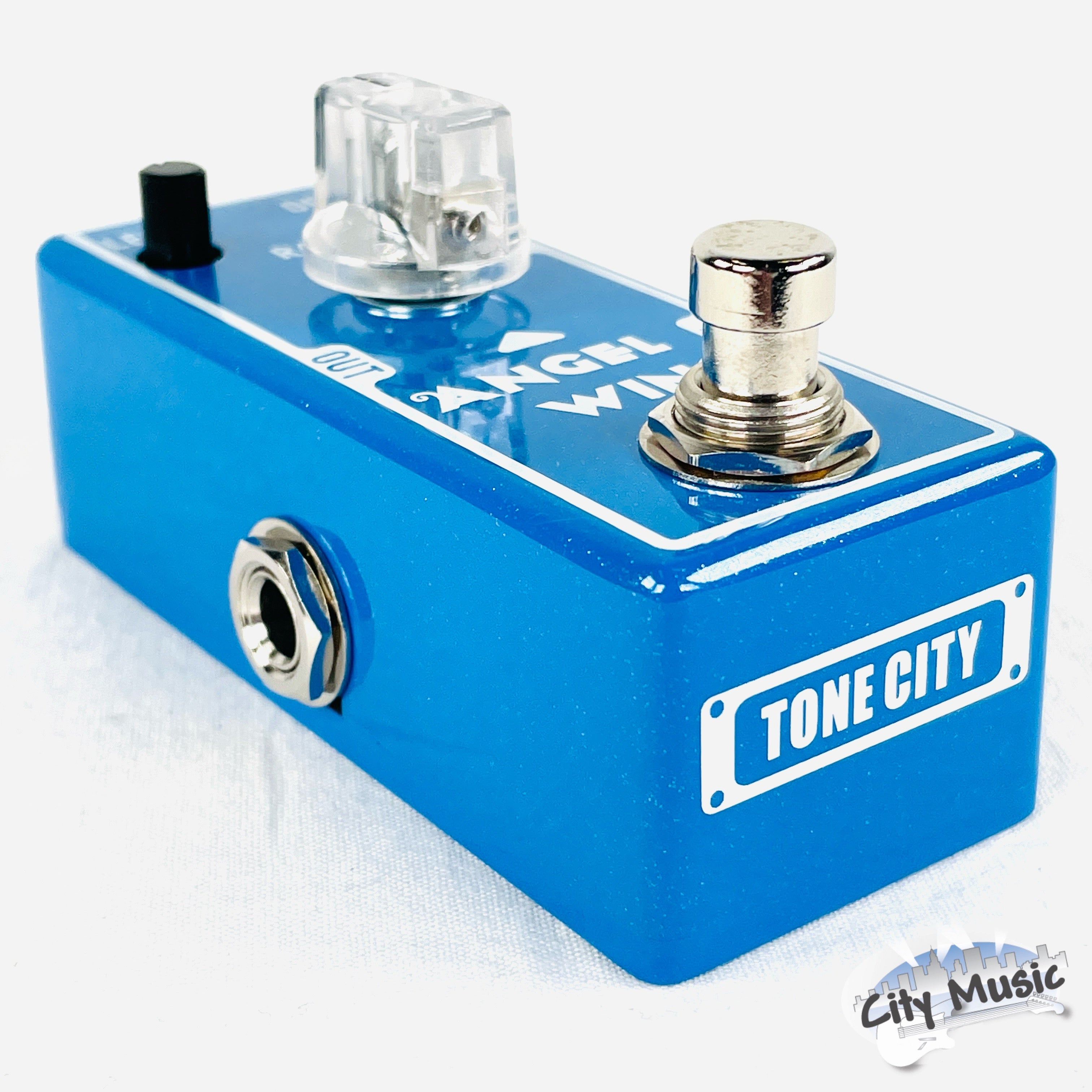 Used Tone City Angel Wing chorus pedal — control knobs detail