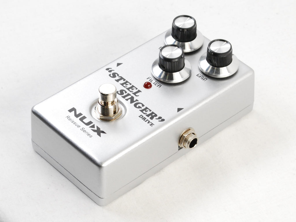 Used NUX Steel Singer Drive overdrive pedal — side jack view