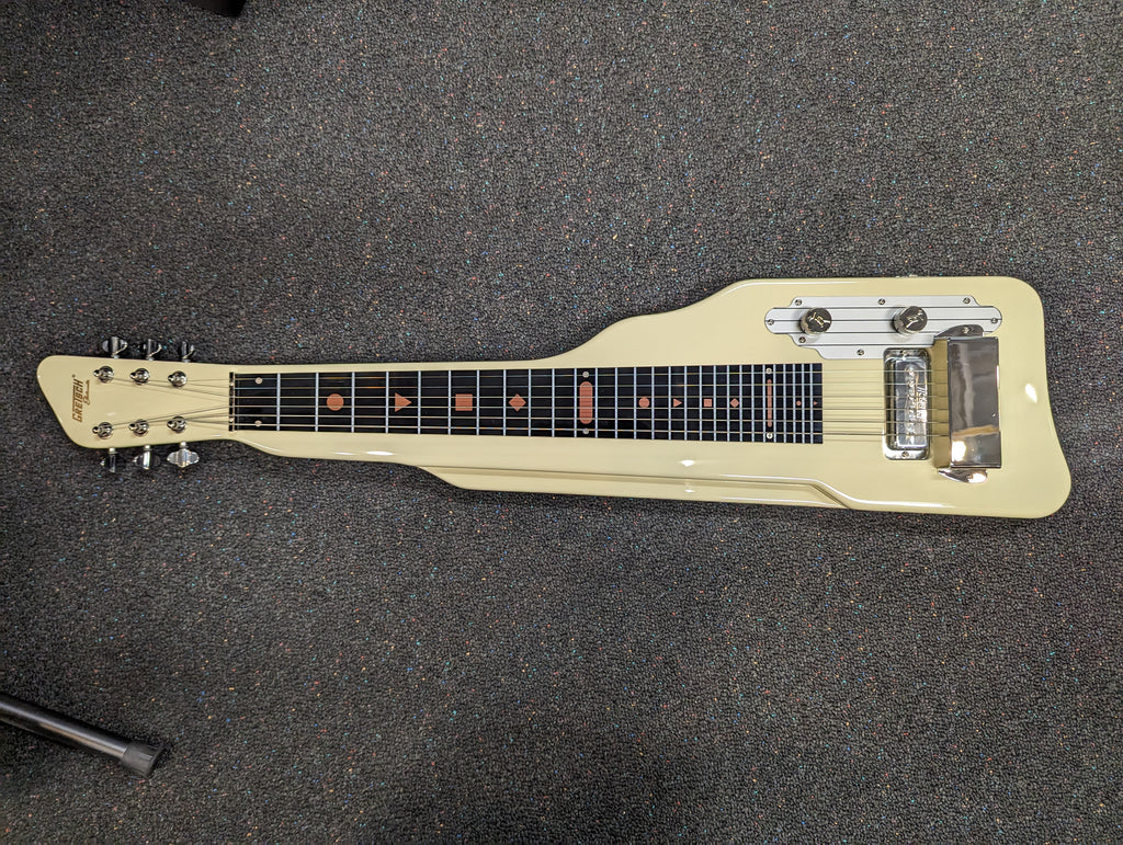 New Open Box Gretsch Electromatic G5700 Lap Steel Guitar Vintage White w/ Free Shipping!