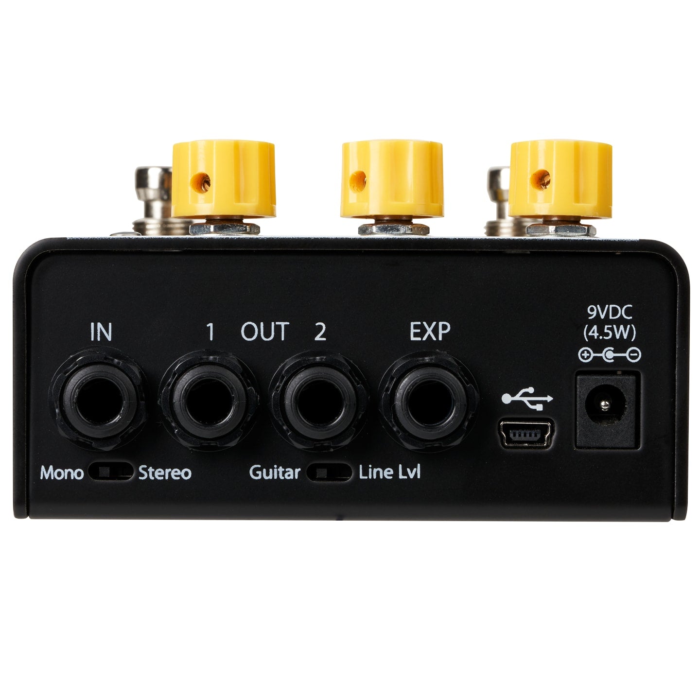 Eventide Knife Drop fuzz synth pedal angled view