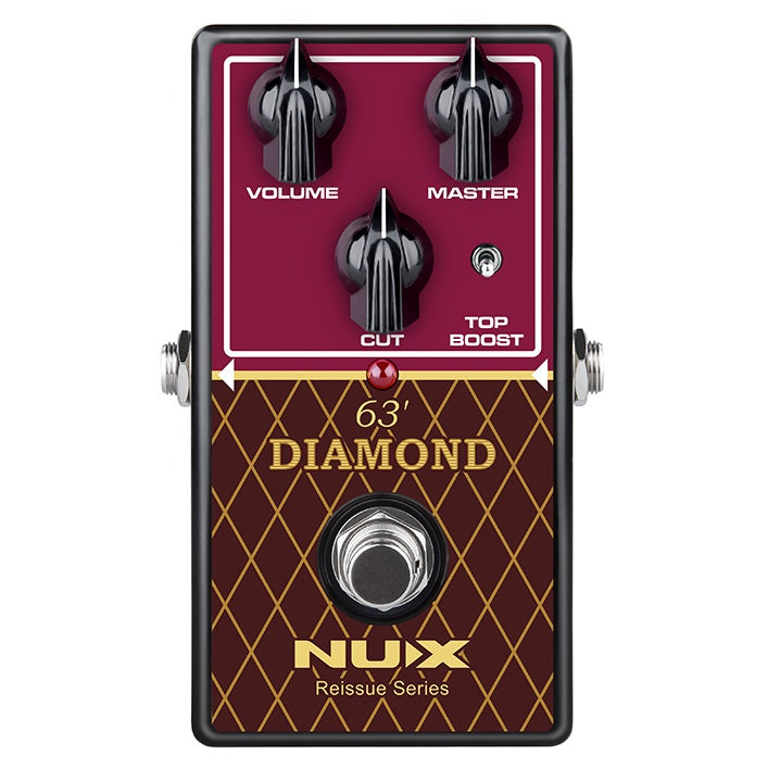 NUX 63' Diamond overdrive pedal — front control panel