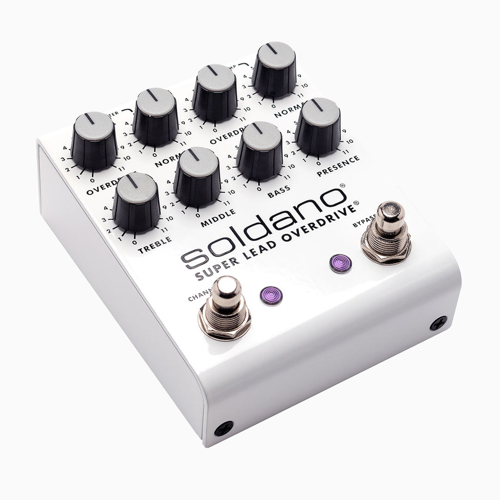 Soldano SLO PLUS overdrive pedal — packaging and accessories