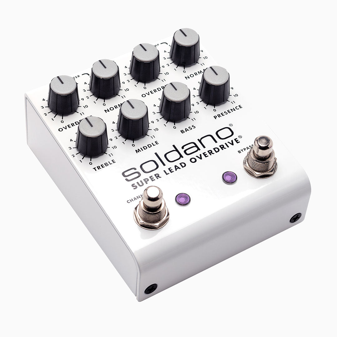 Soldano SLO PLUS overdrive pedal — packaging and accessories