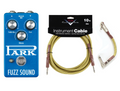 EarthQuaker Devices Park Fuzz Sound pedal — blue, with Fender cables