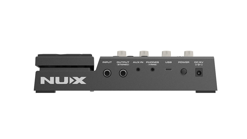 NUX MG-300 MKII guitar processor — footswitches detail