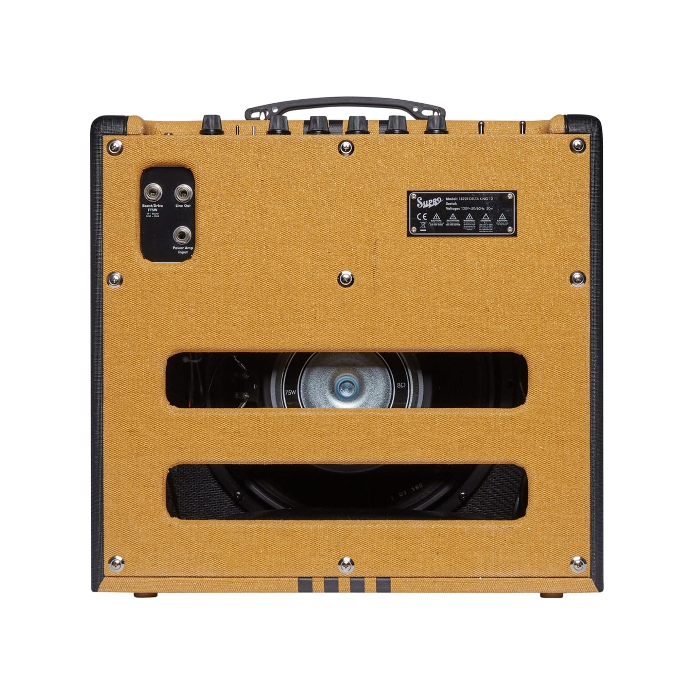Supro Delta King 12 tube combo amp — angled view