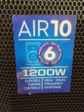 PreSonus AIR10 active loudspeaker, front grille with AIR10 spec sticker