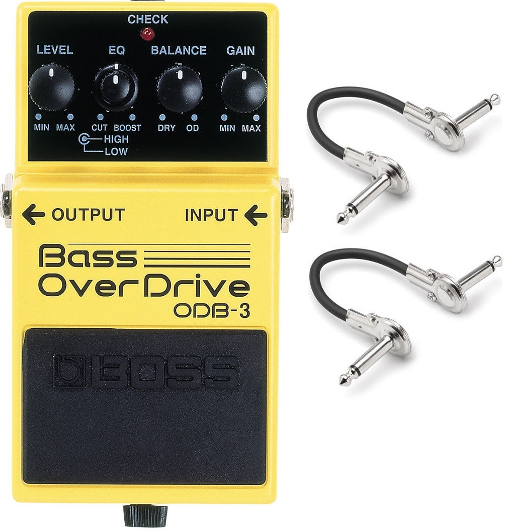 Boss ODB-3 Bass OverDrive guitar pedal — yellow enclosure