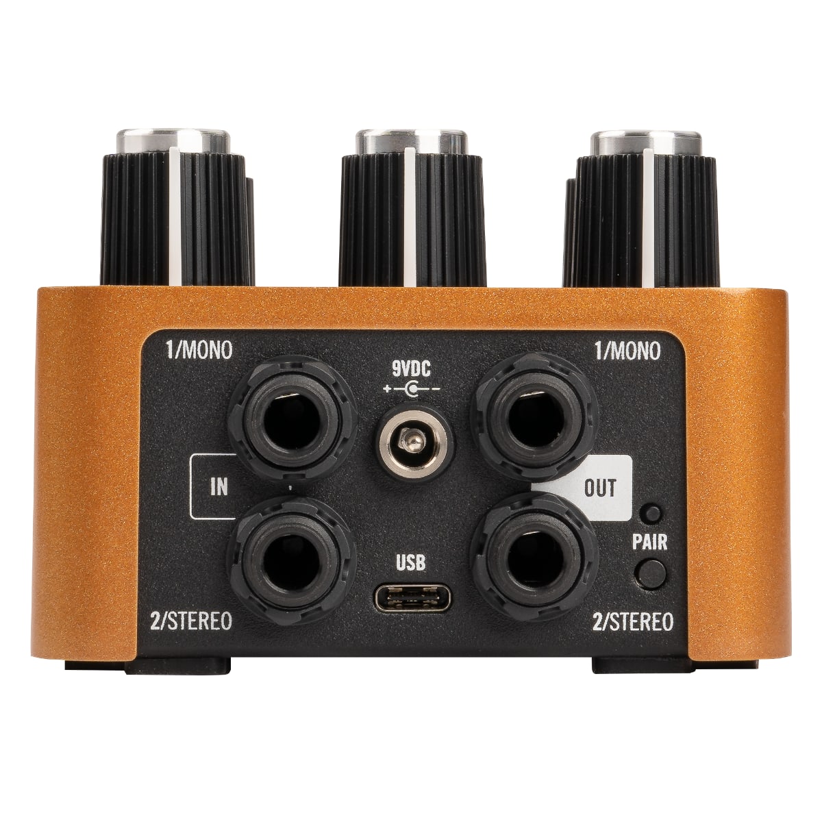 Universal Audio Woodrow 55 amp sim pedal — toggle switches detail