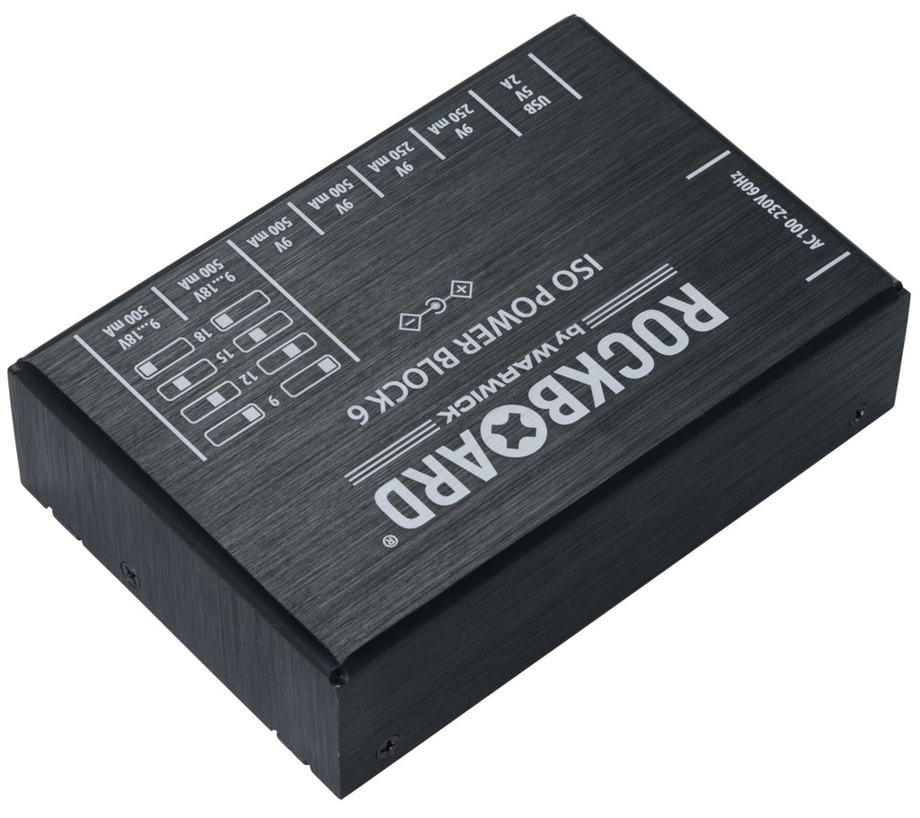 New RockBoard ISO Power Block V6 IEC Isolated Guitar Effects Pedal Power Supply