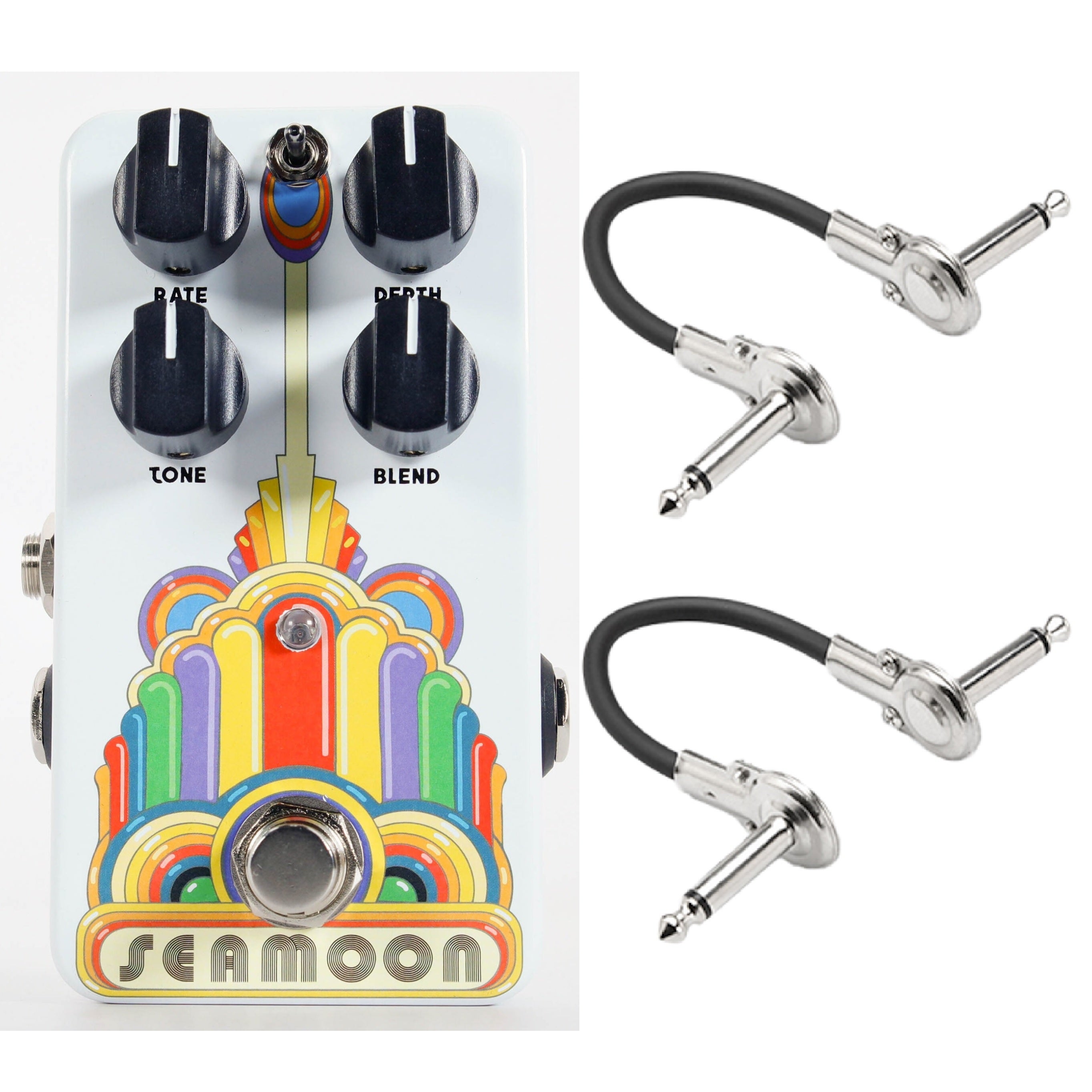 Seamoon Skye Machine analog chorus pedal — top control view